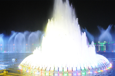 喷泉水景